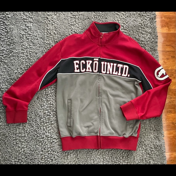 🦏 ECKO UNLTD. Collared Logo Zip Up - Picture 2 of 6
